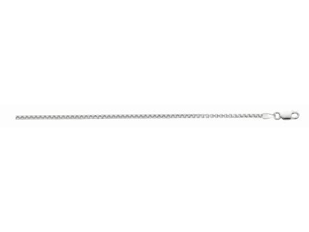 Silver 1.3mm Round Box Chain on Sale