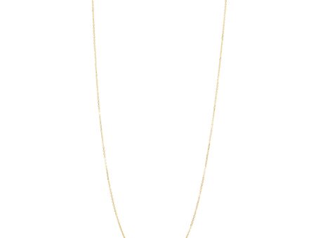 14K Gold 1.1mm Diamond Cut Cable Chain Online