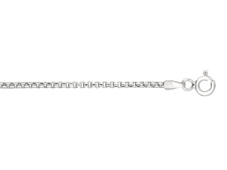 Silver 1.1mm Round Box Chain For Discount