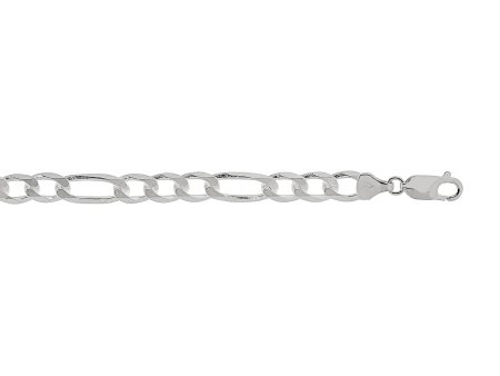 Silver 7mm Figaro Chain Fashion