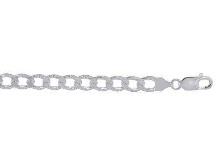 Silver 7.8mm Comfort Curb Chain For Sale