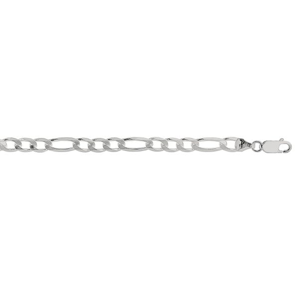 Silver 5.5mm Figaro Chain Discount