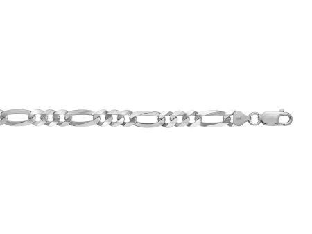 Silver 7.8mm Figaro Chain For Cheap