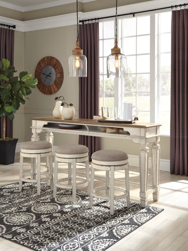 Realyn Counter Height Dining Table and 3 Barstools Online Sale