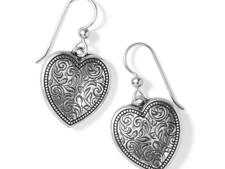 Romanza Heart French Wire Earrings Cheap