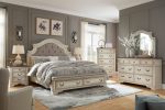 Realyn King Upholstered Bed with Mirrored Dresser Online Hot Sale