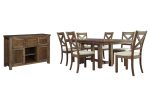 Moriville Dining Table and 6 Chairs with Storage on Sale