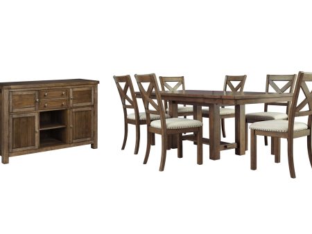 Moriville Dining Table and 6 Chairs with Storage on Sale