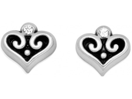 J21712 | ALCAZAR HEART MINI POST EARR For Sale