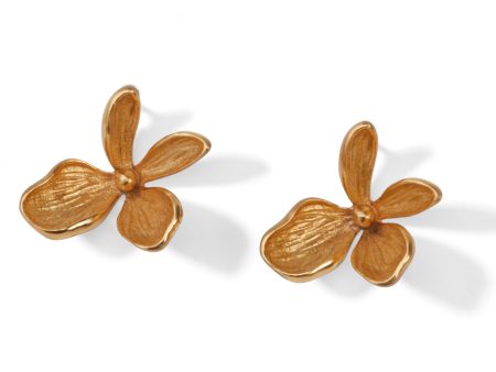 Everbloom Gold Post Earrings Hot on Sale