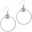 Flora French Wire Hoop Earrings Cheap