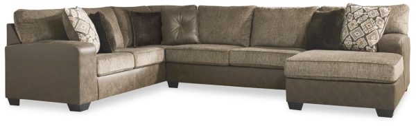 Abalone 3-Piece Sectional with Ottoman Online Sale