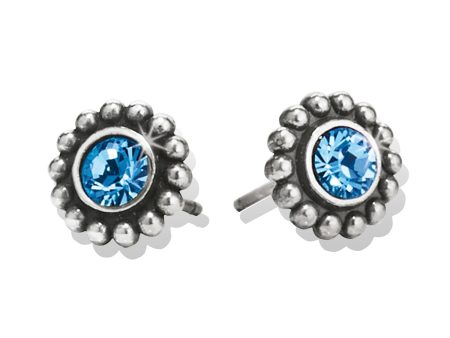 J20496 Twinkle March aquamarine  Mini Post Earrings Discount