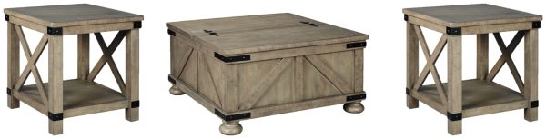 Aldwin Coffee Table with 2 End Tables on Sale