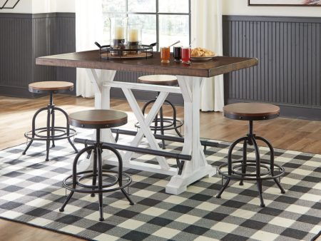 Valebeck Counter Height Dining Table and 4 Barstools Fashion