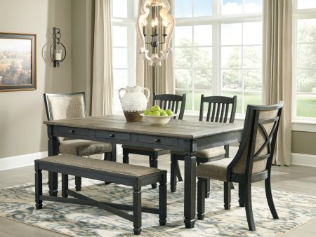 Tyler Creek Dining Table and 4 Chairs and Bench Cheap