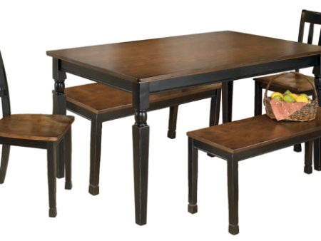 Owingsville Dining Table and 2 Chairs and 2 Benches Sale