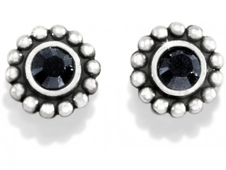 J20493 Sil Blk Twinkle Mini Post Earrings For Cheap