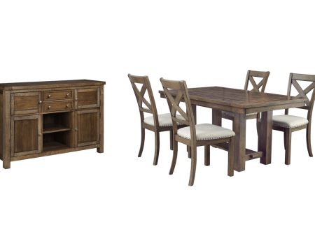 Moriville Dining Table and 4 Chairs with Storage For Cheap