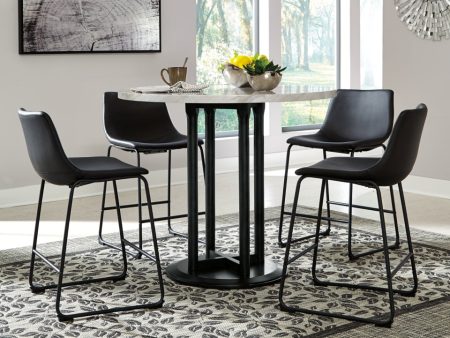 Centiar Counter Height Dining Table and 4 Barstools Discount