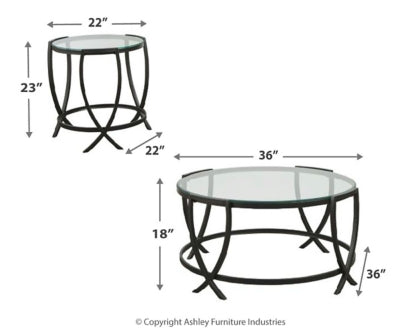 Tarrin Table (Set of 3) For Discount