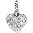 Diamond Heart Charm Cheap