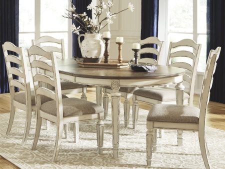 Realyn Dining Table and 6 Chairs For Sale