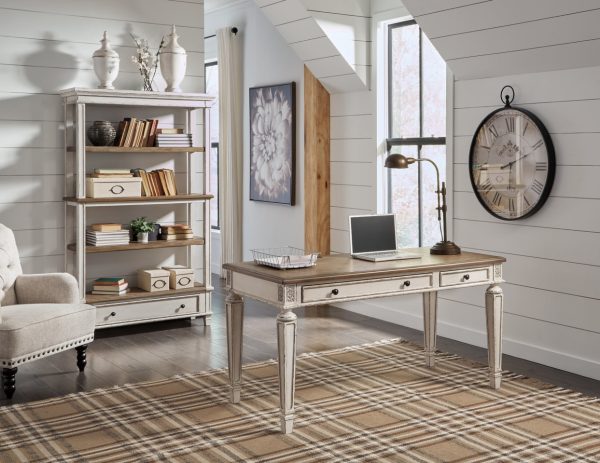 Realyn Home Office Desk and Storage Fashion