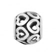 J92540 Open Heart Bead silver Sale