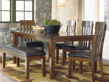 Ralene Dining Table and 4 Chairs and Bench Supply