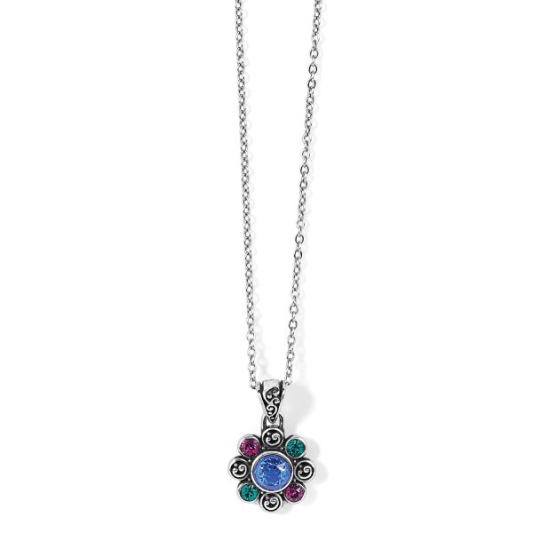 Elora Gems Flower Petite Necklace For Sale