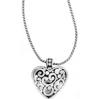 Contempo Heart Badge Clip Necklace Discount