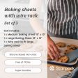 Bakers Gonna Bake - Sheet Pan set of 2 with Wire Rack For Discount