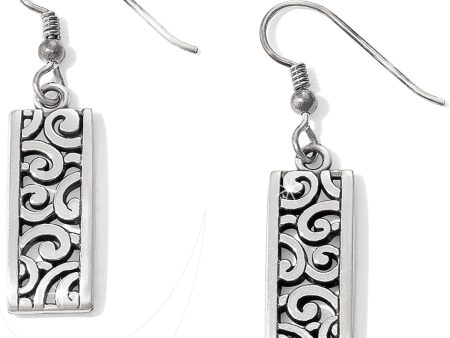 J13120 Deco Lace French Wire Earrings For Cheap