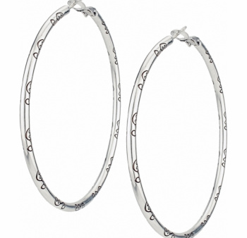 Grande Hoop Charm Earrings For Discount