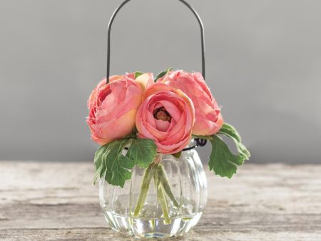 Pink Ranunculus Vase on Sale