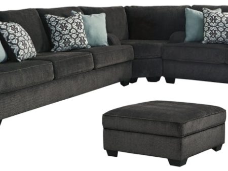 Charenton 3-Piece Sectional with Ottoman Online Sale