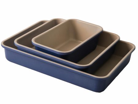 Bakes gonna bake - Rectangular Baking Pans Set of 3 Online Sale