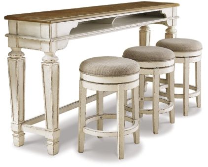 Realyn Counter Height Dining Table and 3 Barstools Online Sale