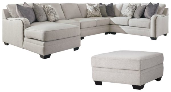 Dellara 5-Piece Sectional with Ottoman Hot on Sale