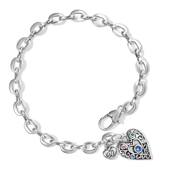 Elora Gems Heart Bracelet on Sale