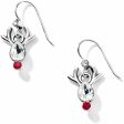 JA1563 Reindeer Rock French Wire Earrings For Discount