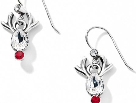 JA1563 Reindeer Rock French Wire Earrings For Discount