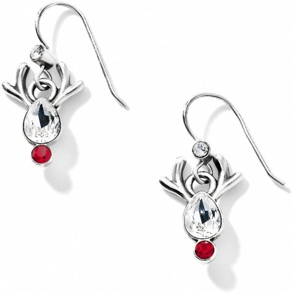 JA1563 Reindeer Rock French Wire Earrings For Discount