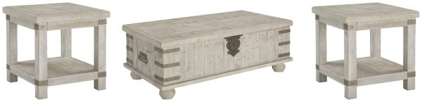 Carynhurst Coffee Table with 2 End Tables Online Hot Sale