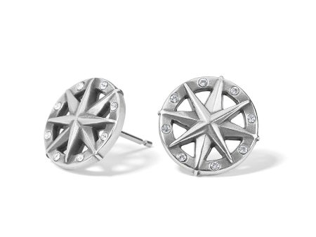 Anchor And Soup Compass Mini Post Earrings For Cheap