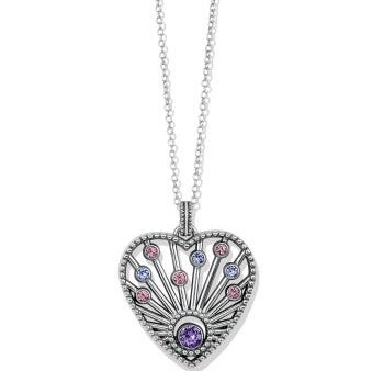 Halo Radiance Heart Necklace Online Sale