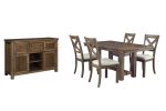 Moriville Dining Table and 4 Chairs with Storage For Cheap