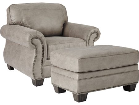 Olsberg Chair and Ottoman For Cheap