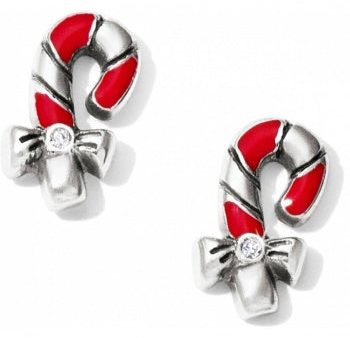 J22023 Christmas Candy Cane Mini Post Earrings For Discount